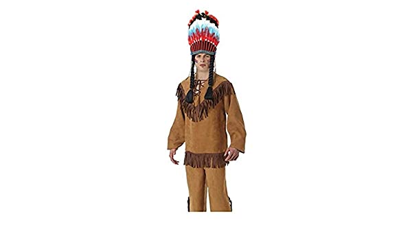 Amscan Native American Fringed Shirt UK Size Adult Standard RRP £11.99 CLEARANCE XL £1.99